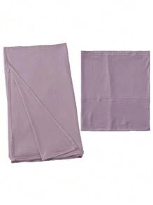 2pcs Jersey Matching Hijab & Undercap Set, Solid Color Soft Skin-Friendly Breathable Microfiber Fabric, 1 Simple Tube Hijab Cap + 1 Lightweight Microfiber Shawl, Suitable For Daily Conservative Coverage Use - Light Purple - View 2