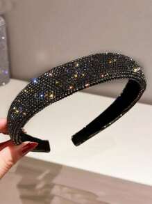 1pc Women Luxury/Unique Five-Pointed Star Studded Sponge Headband, Dressy Crown Tiara, Suitable For Daily Wear