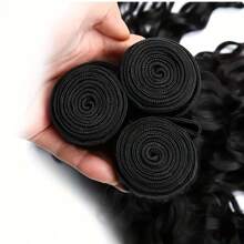 12-32 Inch 3 Bundles Unprocessed Human Hair Deep Wave Brazilian Curly Human Hair Extension Natural Black - Natural Black - View 6