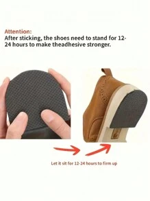 Maschenförmige verschleißfeste Dämpfersticker, geräuschdämmende Anti-Rutsch-Klebepads für Schuhsohlen, Winterzubehör