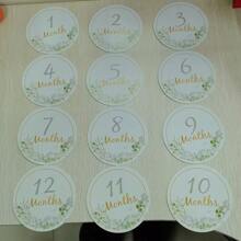 12pcs/Set Month Sticker Card For Newborn, Milestone Blanket Photography Background, For Pregnant Womenbaby Shower Family Decorations Gifts Baby Shower Easter Gift Sthings For Girls/Boys