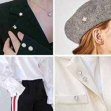 25/30pcs Zinc Alloy Plain Color Anti-Slip Invisible Snap Buttons/Brooches For Shirt, Dress, Sweater, Coat, Scarf, Seamless All-Year-Round - Many - View 6