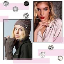 25/30pcs Zinc Alloy Plain Color Anti-Slip Invisible Snap Buttons/Brooches For Shirt, Dress, Sweater, Coat, Scarf, Seamless All-Year-Round - Many - View 7