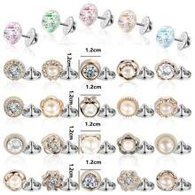25/30pcs Zinc Alloy Plain Color Anti-Slip Invisible Snap Buttons/Brooches For Shirt, Dress, Sweater, Coat, Scarf, Seamless All-Year-Round - Many - View 4