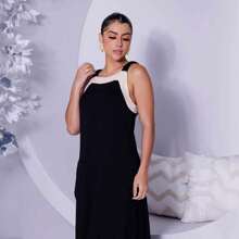 Lola Plus Size Women's Dress Premium Fashion - 黑色 - 查看 2