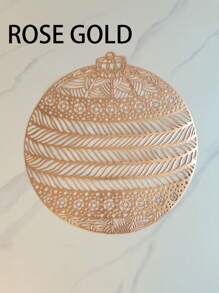 1pc Ball And Bell Shape Cute Table Placemat Vase Mat Decoration PVC Mat Birthday And Party Gift - Multicolor - View 4