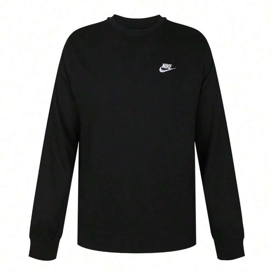 Nike 2024 男友风格男士 NSW CLUB CRW FT 运动衫 BV2667-010 - 黑色 - 查看 1