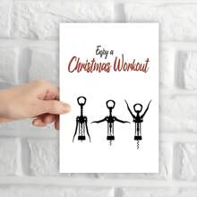 1 pieza Tarjeta de felicitación navideña/de cumpleaños con diseño de abridor de botellas - Regalo de cumpleaños perfecto para familiares, amigos y colegas - Multicolor - Ver 6