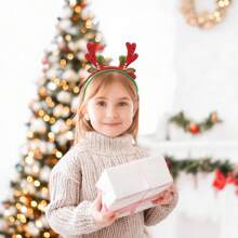 Băng đô chuông sừng hươu lấp lánh Giáng sinh, Phụ kiện tóc cho bé gái dự tiệc, Đồ trang trí ngày lễ, Quà tặng Giáng sinh - Nhiều màu - Xem 4