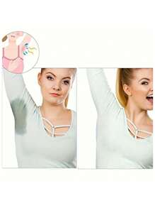 Washable Underarm Sweat Pad, Underarm Sweat Pad, Clothes Sweat Pad, Underarm And Shoulder Waterproof Absorbent Pad, Anti-Sweat Quick Drying Body Care, Suitable For Travel, Sports, Outdoor
