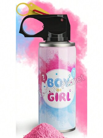 Polvo en Spray Extintor Mini Fiesta Revelación de Género BB Shower Sorpresa Bienvenida Azul Rosa Party Spray Gender Reveal Niño Niña Cañón Familia Evento Felicitación