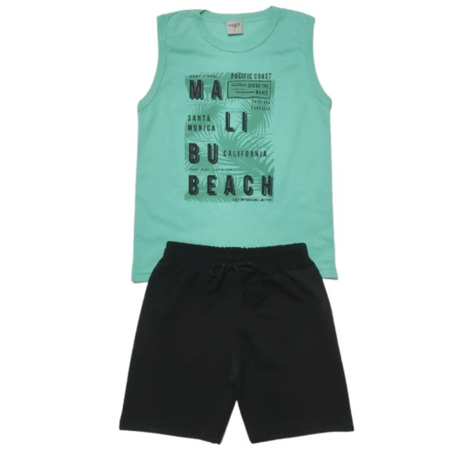 1 Set Of Boys' Summer Tank Tops - 查看 1