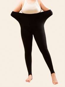 加大码特大连裤袜120D，适合体重130-210磅身高160-170的女性，天鹅绒，弹性好，不勾丝，不起球，不掉档 - 彩色 - 查看 5