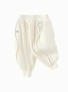 Balabala Baby Girls' Long Pants, Winter Outfit Pants, New Casual Pants, Style In 2024 - Milky White - View 4