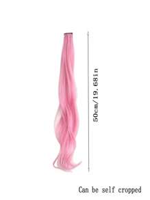 2 Pieces Curly Hair Extensions With Clips For Women - Colorful Protrusions, Invisible And Seamless, Perfect For Casual Wear Or Vacation[ Random Color ] - Multicolor - View 9