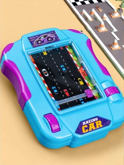 Racing Adventure Palm-Size Game Console Toy, Simulated Driving Small Car Stress Relief Toy