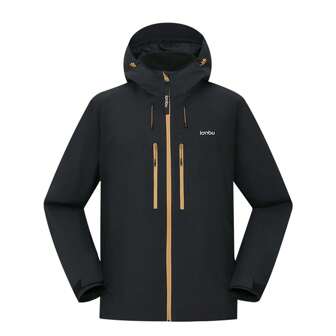 lanbu Erkekler ve kadınlar için açık havada modaya uygun nötr polar polar üçü bir arada ceket, rüzgar geçirmez, su geçirmez, sıcak tutan ve polar ceket LR0009A92001LB