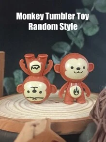 3/10/20 件小猴子不倒翁玩具动物，反转旋转迷你装饰，小礼物装饰摇晃可爱有趣，圣诞礼物，派对礼物，礼品袋填充物，课堂奖品，蛋糕装饰