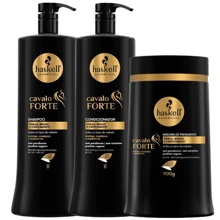 Cavalo Forte Shampoo Condicionador 1 Litro Maascara 900G Cabelo Forte Haskell