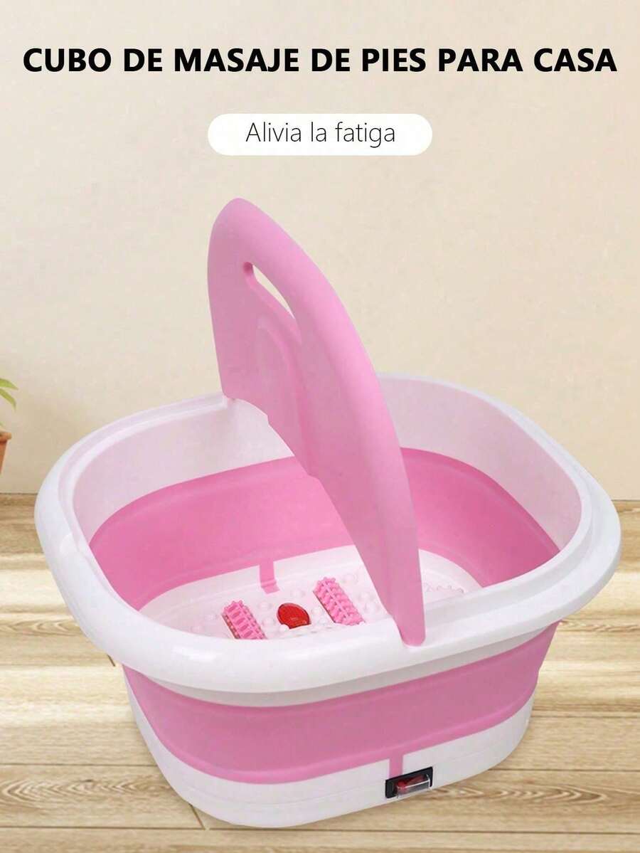 Baño de pies de masaje eléctrico Portátil plegable Calefacción totalmente automática Temperatura constante Cubo de remojo de pies Lavado de pies doméstico Baño de pies Masaje de pies Masajeador de pies Fumigación Baño de pies Barril Electrodomésticos para el cuidado de la salud - Tipo de Enchufe A USA (110-127V) - Ver 1