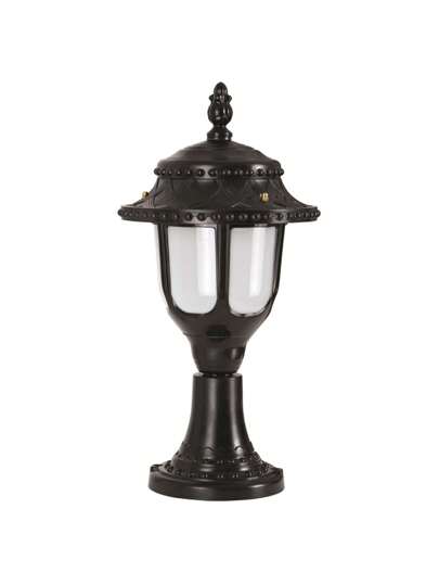 Well Home Straight Outdoor Vloer Lamp, ABS, Black, 25x25x45, 27 Socket Max 60 W. Free Shipping In 24/48h