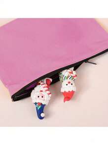 Customize Personalized Pictures Exclusively For You, Including A New Mini Makeup Handbag For Early Spring, A Lightweight Canvas Zipper Bag With A Red Envelope, A Large Capacity Coin Purse, A Pencil Case, Suitable For Shopping, Dating, Vacation, Travel, Festivals, Parties, Gifts, Travel Grooming And Makeup Bags, And A Stylish Large Capacity Storage Bag - Multicolor - View 9