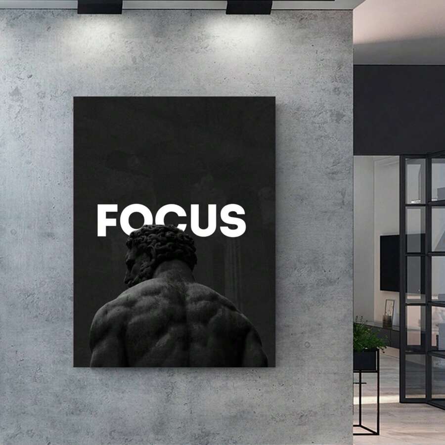 1pc Inspirational Motivational Wall Art Poster - Positive Quotes For Office, Gym, Home Decor - Encouragement Gifts - Positive Sayings For Wall Decor - Entrepreneur Wall Art Picture - No Frame Needed