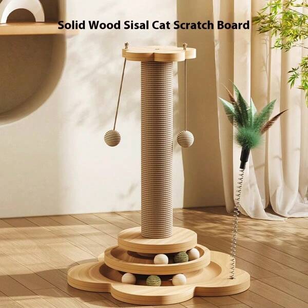Cat Scratch Board For Self Pleasure And Relaxation, Vertical Cat Climbing Frame Integrated, Wear-Resistant And Non Shedding, Cat Scratch Column, Sword Claw Board, Cat Toy
