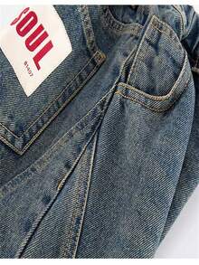 Boys' Spring/Autumn Denim Jeans 2021 New Arrival Straight Leg Casual Pants - Medium Wash - View 5