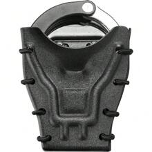 Gun Flower Kydex Handcuff Pouch For  Belt, Handcuff Case Fit Asp Handcuff/Hinged Handcuff/Chain Handcuff/Folding Rigid Handcuff. Cuff Holder - Black - View 1