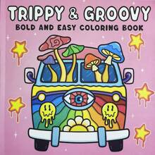 1 Pc & GROOVY Coloring Book Drawing Book With 40 Pages Of Cute Patterns On Mushrooms, Snails, Sunflowers, Cats, Etc.Designs For Birthday Gifts, Back-To-School Gifts, Thanksgiving Gifts, Christmas Gifts. Back To School,Back To School,School Supplies