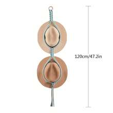 1 tấm thảm treo tường Macrame, đồ trang trí tường dệt bằng dây thừng thủ công để cất giữ và trưng bày mũ/phụ kiện, nghệ thuật treo tường theo phong cách Bohemian, 1/2/3 tầng để treo mũ, thảm treo tường, thảm treo tường, thảm treo tường - Như thể hiện trong hình ảnh - Xem 16