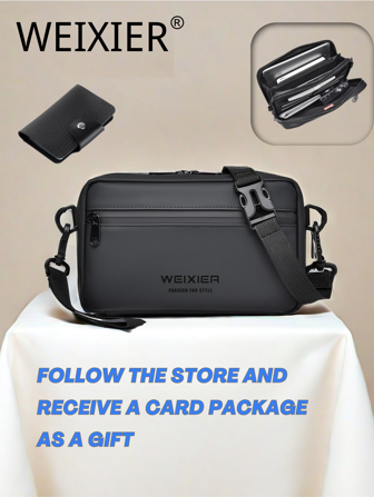 1pc Crossbody Bag, Shoulder Bag, Waist Bag, Handbag, Sports Bag, Wallet & Card Holder, Fabric, Multiple Compartments & Pockets, Adjustable Shoulder Strap, Hiking Christmas Winter Gifts Hip Bag Tote Bag Black Bag Holiday Essentials Camping Sling Bag Summer Back To School Bag Pack Cross Body Bag Spring School Supplies Sling Bag Mini Bag Small Bag Purse Sling Bag Side Bags For Men New Life Items For Students Men Essentials Small Bag For Men Body Bag For Men Pouch