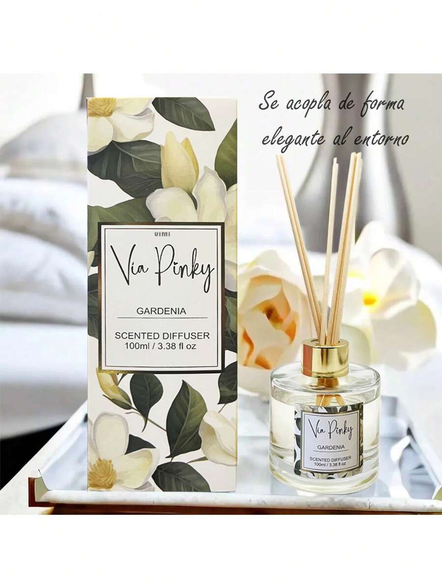 100ml Aromatic Reed Diffuser Air Freshener With Fruity And Harmonious Aromas - Gardenia - View 1