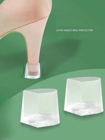 1/5 Pairs High Heel Protectors, Rubber Heel Caps, High Heel Stoppers - Shock Absorbing & Noise Reducing, Suitable For Weddings Or Outdoor, Elegant Silicone High Heel Covers - Anti-Slip Stiletto Heel Protectors, Latin Dance Transparent Shoe Stoppers, Heel Covers, Wear-Resistant