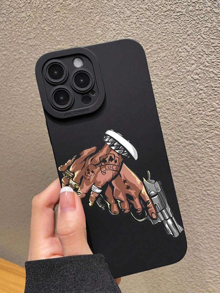 1 Ốp lưng điện thoại họa tiết bàn tay mắt đen tương thích với Apple IPhone - Nhiều màu - Xem 1