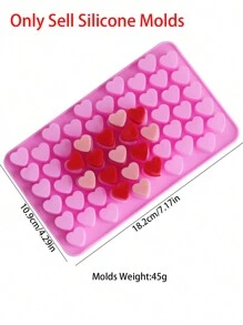 1 件 56/55 型腔迷你心形硅胶模具 DIY 装饰 - Heart - 查看 2