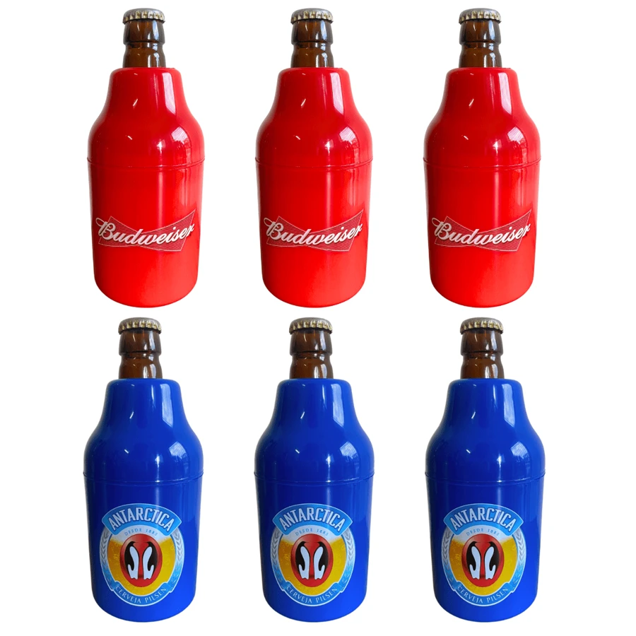 Kit 6 Litrinho Can Holder Beer Holder 350ml Thermal Long Neck Brands - Nhiều màu - Xem 1
