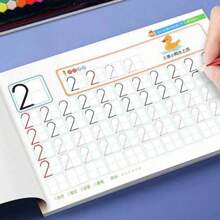 1本学龄前英语字母追踪练习手册，包括有趣的数字追踪和铅笔控制练习、一对一练习、学习用品、学校必需品、返校用品、返校用品、万圣节、圣诞节、新年礼物