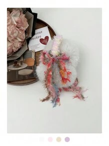 1 件原创可爱时尚耳套，冬季手工制作保暖耳套，个性化女孩毛绒耳套发带多巴胺设计，女士蓬松耳套冬季耳套可爱耳套 - 彩色 - 查看 15