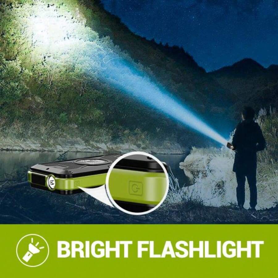 W26 移动电源带 FM 收音机，便携式无线充电器 20000mAh 外置电池组 15W QC 3.0 快速充电，明亮的手电筒，兼容智能手机和所有 USB 设备（橙色）配件小巧适合户外玩耍、购物、旅行，适用于 Apple iPhone、iPad、Android 手机的便携式电源，适合家人、朋友、儿童、生日、圣诞节、冬季的礼物 - 查看 1