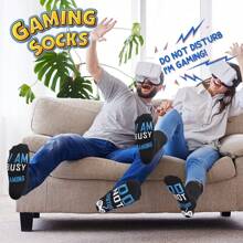 Gifts For Men Funny Novelty Socks - Christmas Stocking Stuffers For Men Women Teen - Black-3 - View 3