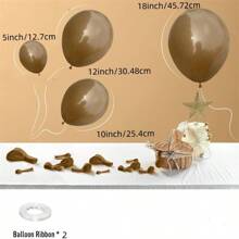 5 Inch, 10 Inch, 12 Inch, And 18 Inch Faux Pearl White Balloons, Matte White Balloons, Round Faux Pearl White Latex Balloons, Retro Color Balloons Suitable For Weddings, Birthdays, Anniversaries, Background White Themed Parties, Arched Decorations Back To School Valentine's Day