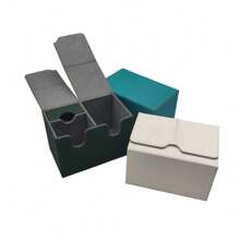 PU 皮革卡牌盒，双袖口抽屉，格子卡片收纳盒，PTCG 抽屉式卡套，可存放 160 张卡片的多功能游戏卡盒 - 彩色 - 查看 11