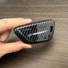 1 Peça Capa de Chave de Carro com Padrão de Fibra de Carbono, Protetor de Chaveiro de Carro para BMW Série 1 3 5 7 2 4 6 X, X1 X3 X5 X6 X4