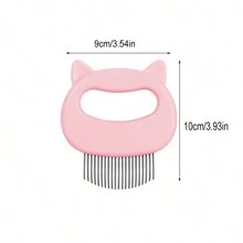 1 Set Cat Ear Brush & Deshedding Tool, Gentle & Effective Pet Grooming & Deshedding - Multicolor - View 7