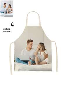 1 Piece DIY Photo Custom Apron, Waterproof Horizontal Weave Nylon Fabric With Photo Mom Men Women Customized Funny Pictures Chef Cooking Kitchen Apron Personalized Kitchen Waterproof Apron Custom Photo Logo Picture Name Chef Chef Apron Perfect For Mom Husband Girlfriend Girlfriend Boyfriend Father's Day Valentine's Day Mother's Day Birthday Anniversary Graduation Wedding Christmas Love Unique Ideal Gift For Dad, Family, Friends, Housewarming,Durable,Breathable,Lightweight,Washable,Funny,Cute,Love,Soft,Comfortable,Elegant,Simple,Custom,Personalized,Unique,Ideal Gifts For Him,Ideal Gifts For Her,Him,Her,Boyfriend,Girlfriend,Dad,Mom,Family,Friends,For Anniversaries,For Mother's Day,For Birthdays,For Valentine's Day,For Graduation,For Father's Day,For Weddings,For Housewarming,Sofa,Bed,Car,Tea Room,Bedroom,Bathroom,Living Room,Dining Room