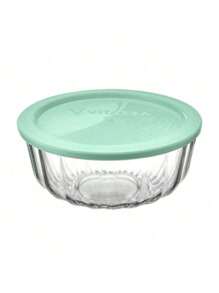 OCEANI GLASS SALAD BOWL WITH COLORFUL PLASTIC LID 1.8 Liters - 彩色 - 查看 1