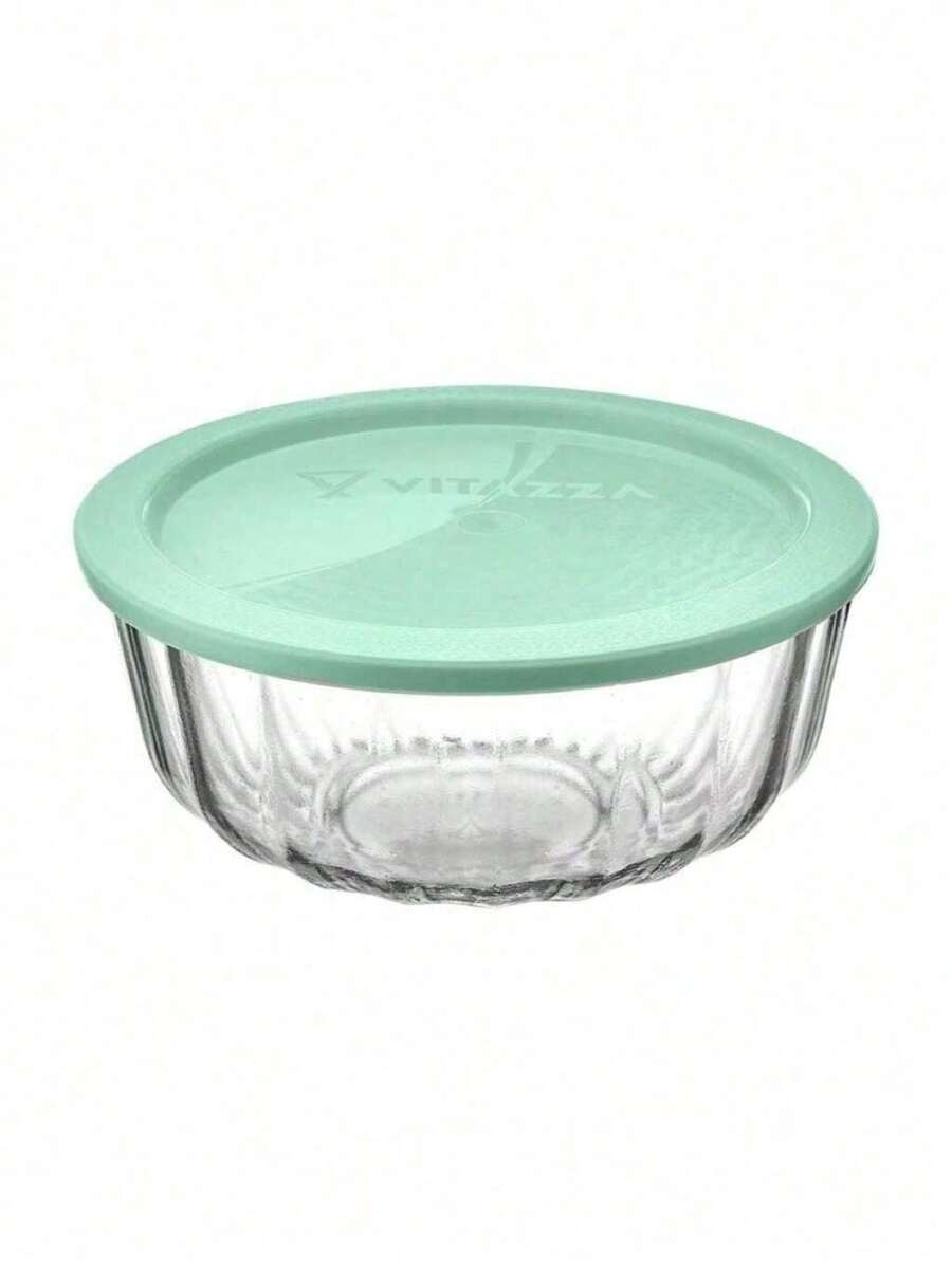 OCEANI GLASS SALAD BOWL WITH COLORFUL PLASTIC LID 1.8 Liters - 彩色 - 查看 1