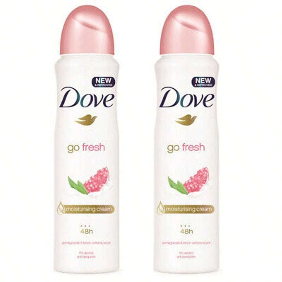 Dove Go Fresh Pomegranate & Lemon Verbena Deodorant Spray 150 Ml / 5 Oz Pack Of 2 - 彩色 - 查看 1